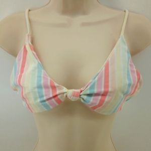 Tobi Pastel Colored Bikini Top Swimwear Swim Swimsuit Bathing Suit M